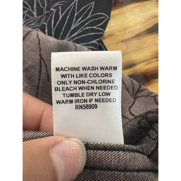 Murano Button Down Long Sleeve Shirt Size 3XT NWT Classic Floral City‎ Slim Fit - Picture 12 of 13